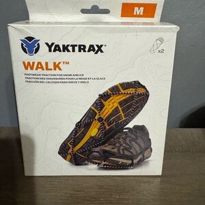 NIB yakTrax snow ice walking traction footwear sz M unisex slip on shoes